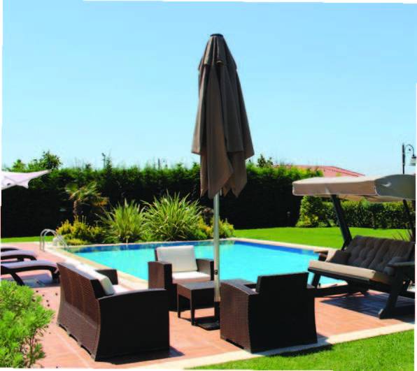 Зонт профессиональный 3.5х3.5 м Lux Telescopic Manuel 3500х3500 мм