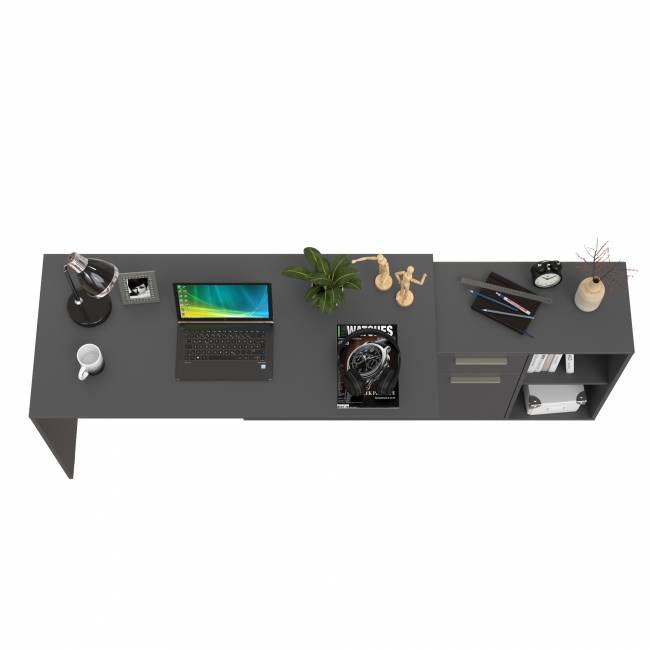 Стол-трансформер письменный Лайт 03.245.01 цвет тёмно-серый