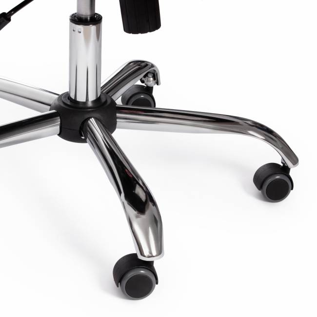 Кресло BERGAMO хром (22) кож/зам, бежевый, 36-34 бежевый кож/зам