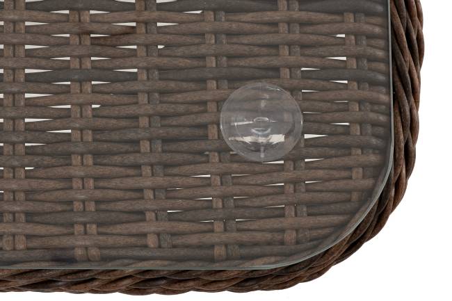 "Прованс" столик журнальный из ротанга, цвет коричневый "Прованс" столик журнальный из ротанга, цвет коричневый