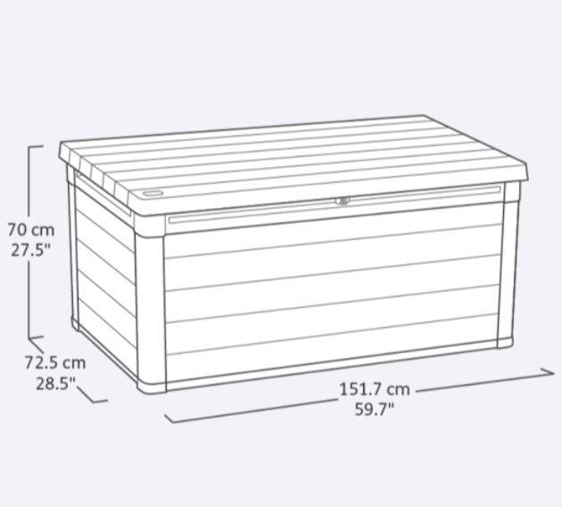Сундук Кортина (Cortina box 570L) 570л, графит Сундук Кортина (Cortina box 570L) 570л, графит