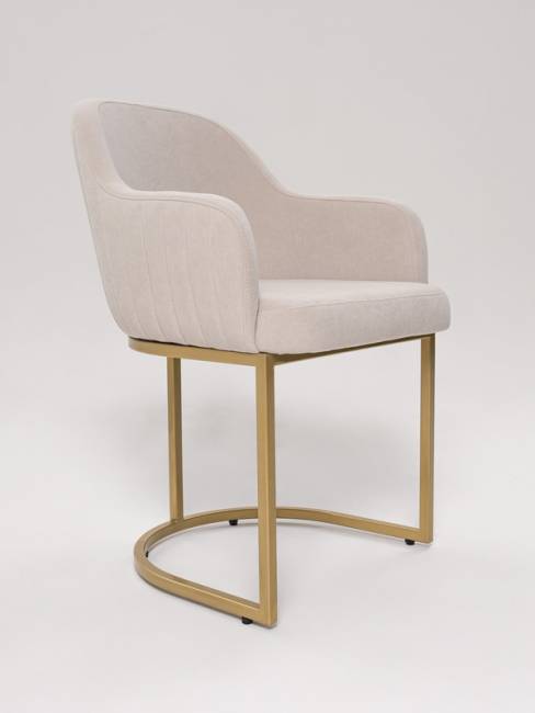 Стул Amely ivory / Gold