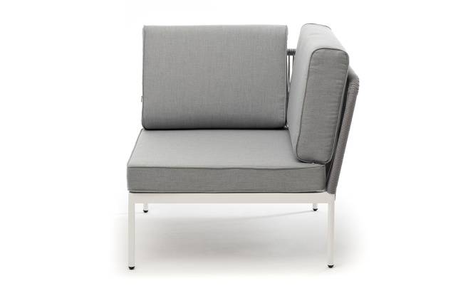 "Канны" левый модуль плетеный из роупа, каркас алюминий темно-серый (RAL7024) шагрень, роуп темно-серый круглый, ткань темно-серая "Канны" левый модуль плетеный из роупа, каркас алюминий темно-серый (RAL7024) шагрень, роуп темно-серый круглый, ткань темно-серая