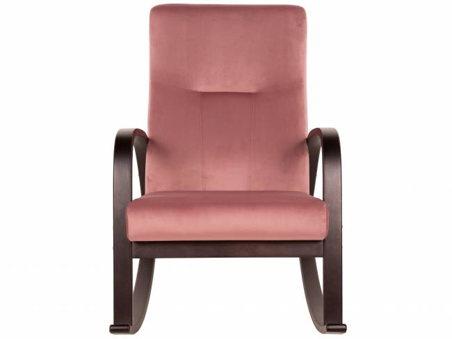 Кресло-качалка Ирса ткань пудровый, каркас венге структура Кресло-качалка Ирса ткань пудровый, каркас венге структура