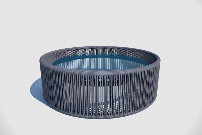 Комплект для отдыха "Соната",  1+1+2, серый