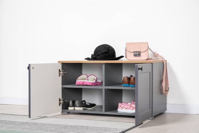 Две тумбы Остин 13.257 цвет белый шагрень/серый графит/дуб крафт золотой Две тумбы Остин 13.257 цвет белый шагрень/серый графит/дуб крафт золотой