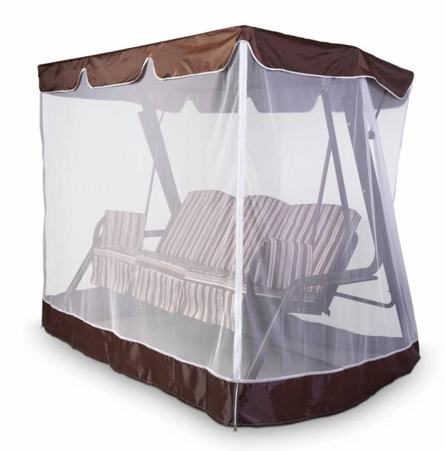 Тент-крыша + москитная сетка Барышня 247х170х185, шоколад Тент-крыша + москитная сетка Барышня 247х170х185, шоколад