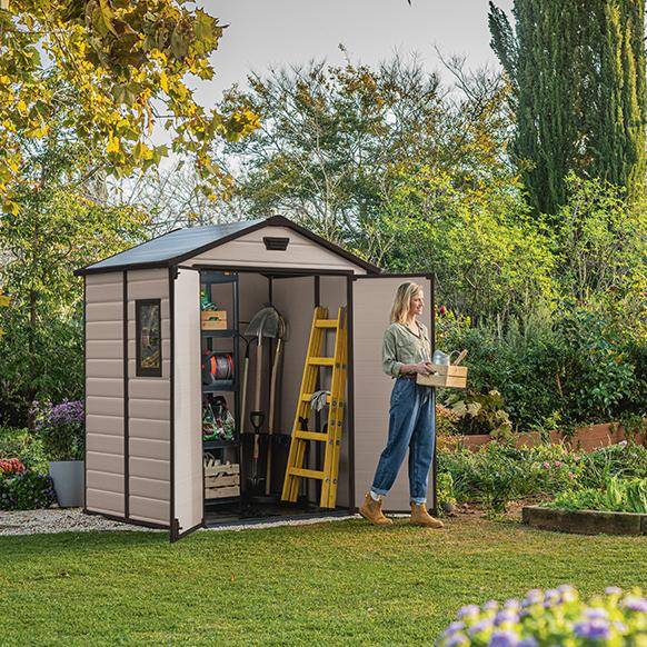 Сарай "Манор 6x5" (размеры 175 x 145 см), бежевый Сарай "Манор 6x5" (размеры 175 x 145 см), бежевый