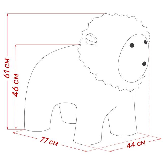 Пуф Leset Leo Buddy 11, компаньон Мех ИП-401