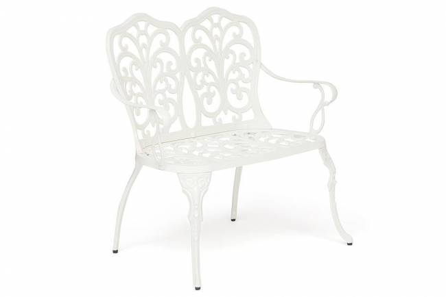 Скамья Secret De Maison Symphonie  алюминиевый сплав, 95х56х92см, butter white